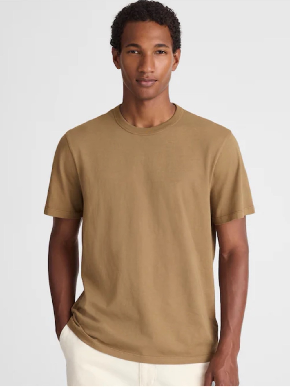 Madewell Garment-Dyed Allday Crewneck Tee Woodland Brown Mens XXL 2XL NWT